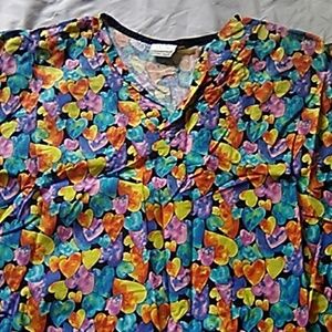White swan Women's scrub top size 1x